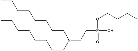 2-(Dioctylamino)ethylphosphonic acid butyl ester Struktur