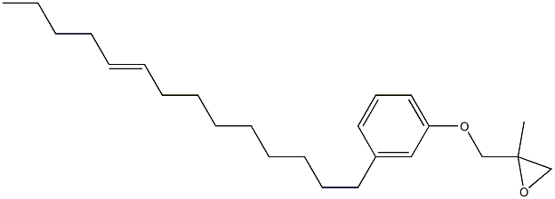 3-(9-Tetradecenyl)phenyl 2-methylglycidyl ether Struktur