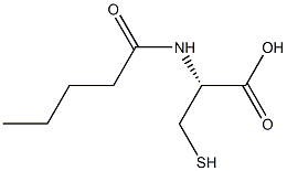 N-Valeryl-L-cysteine Struktur