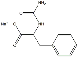 3-Phenyl-2-ureidopropionic acid sodium salt Struktur