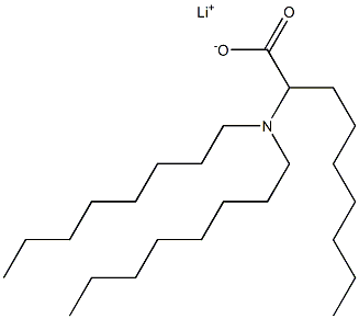 2-(Dioctylamino)nonanoic acid lithium salt Struktur