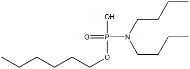 N,N-Di(butyl)amidophosphoric acid hydrogen hexyl ester Struktur