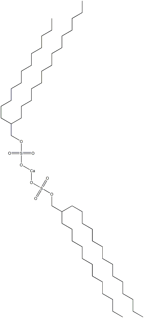 Bis(2-dodecylhexadecyloxysulfonyloxy)calcium Struktur