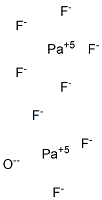 Protoactinium(V) octafluoride oxide Struktur