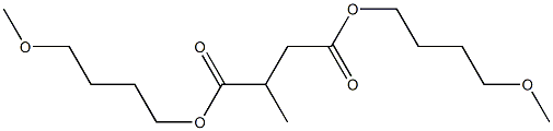 Propane-1,2-dicarboxylic acid bis(4-methoxybutyl) ester Struktur