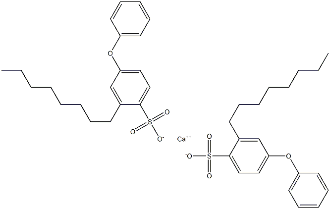 Bis(2-octyl-4-phenoxybenzenesulfonic acid)calcium salt Struktur