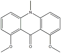 1,8-Dimethoxy-10-methylacridin-9(10H)-one Struktur