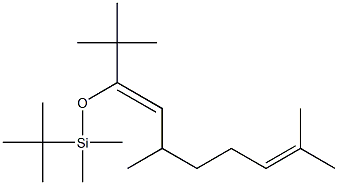 (7Z)-8-(tert-Butyldimethylsilyloxy)-2,6,9,9-tetramethyl-2,7-decadiene Struktur