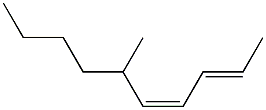 (2E,4Z)-6-Methyl-2,4-decadiene Struktur