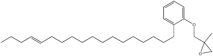 2-(14-Octadecenyl)phenyl 2-methylglycidyl ether Struktur