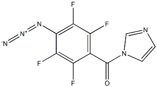 1-(4-Azido-2,3,5,6-tetrafluorobenzoyl)-1H-imidazole Struktur