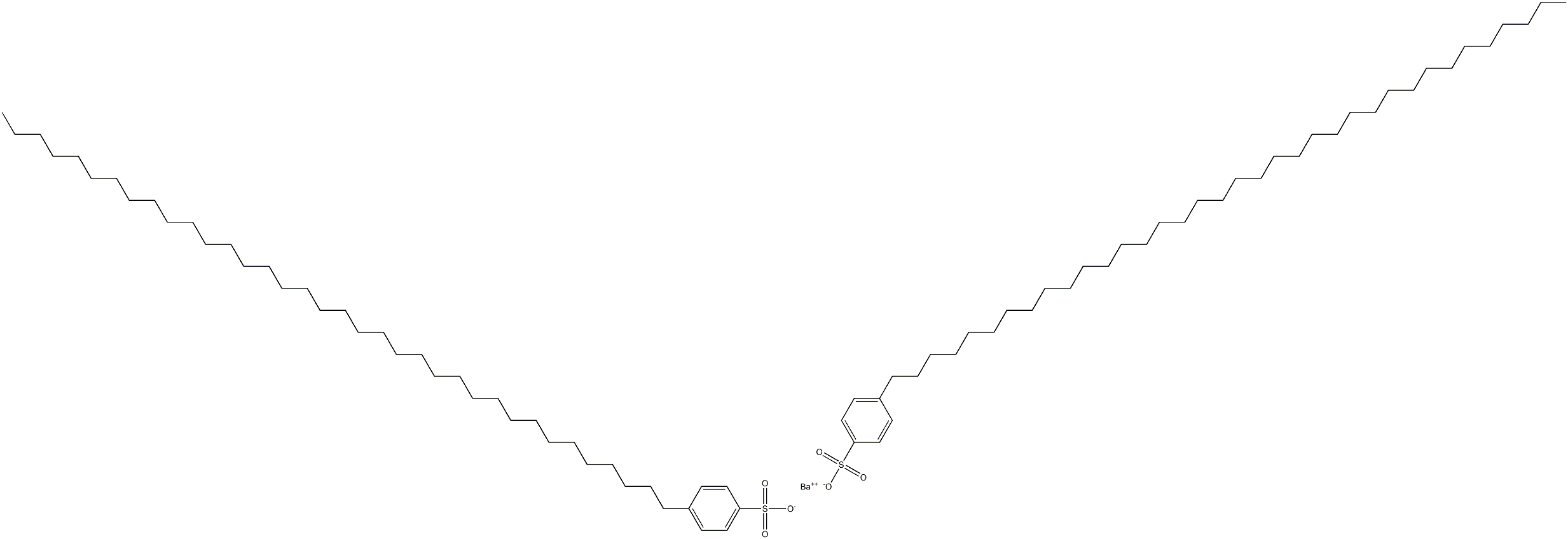 Bis[4-(hexatriacontan-1-yl)benzenesulfonic acid]barium salt Struktur