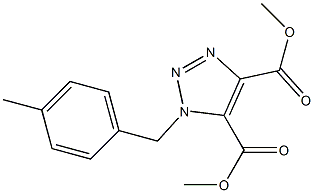 1-(4-Methylbenzyl)-1H-1,2,3-triazole-4,5-dicarboxylic acid dimethyl ester Struktur