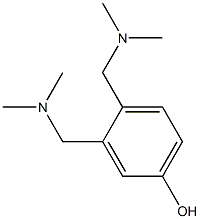 3,4-Bis(dimethylaminomethyl)phenol Struktur