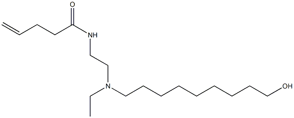 N-[2-[N-Ethyl-N-(9-hydroxynonyl)amino]ethyl]-4-pentenamide Struktur