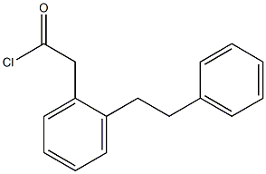 2-[2-(2-Phenylethyl)phenyl]acetic acid chloride Struktur