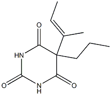 5-(1-Methyl-1-propenyl)-5-propyl-2,4,6(1H,3H,5H)-pyrimidinetrione Struktur