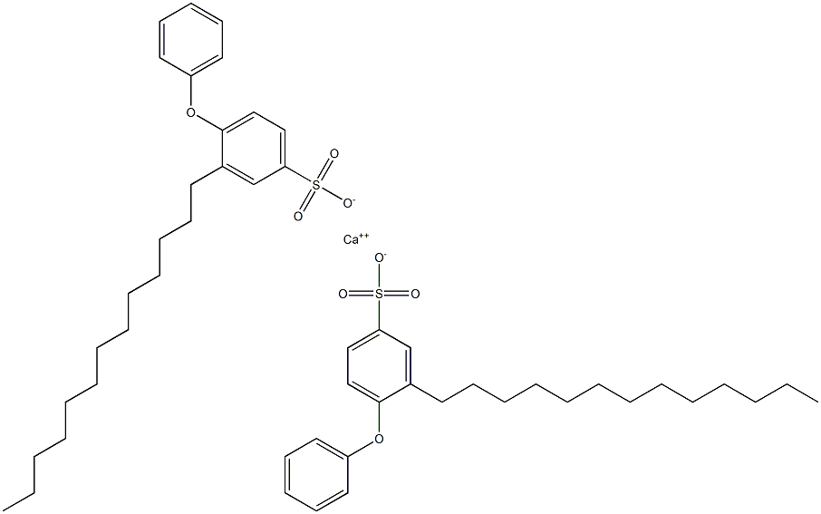 Bis(4-phenoxy-3-tridecylbenzenesulfonic acid)calcium salt Struktur