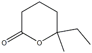 Tetrahydro-6-ethyl-6-methyl-2H-pyran-2-one Struktur