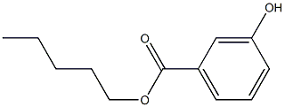 3-Hydroxybenzoic acid pentyl ester Struktur