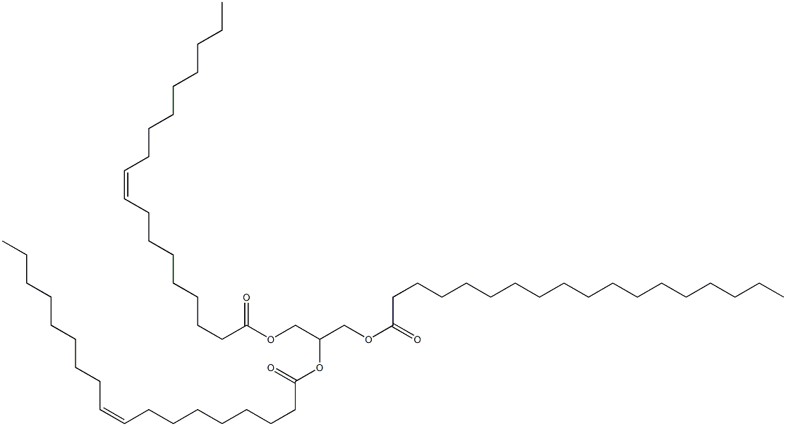 1-O-Stearoyl-2-O,3-O-dioleoyl-L-glycerol Struktur