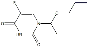 1-[1-(2-Propenyloxy)ethyl]-5-fluorouracil Struktur