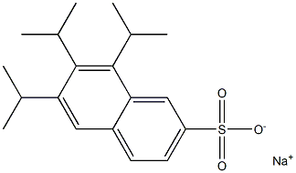 6,7,8-Triisopropyl-2-naphthalenesulfonic acid sodium salt Struktur