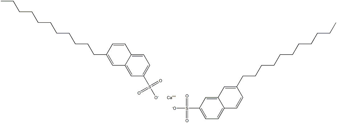 Bis(7-undecyl-2-naphthalenesulfonic acid)calcium salt Struktur