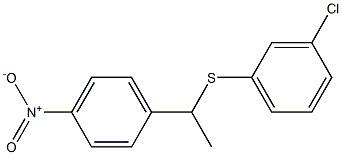 1-(4-Nitrophenyl)-1-(3-chlorophenylthio)ethane Struktur