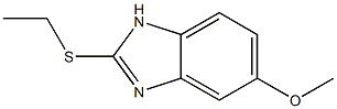 5-Methoxy-2-(ethylthio)-1H-benzimidazole Struktur