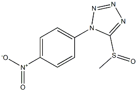 Methyl 1-(4-nitrophenyl)-1H-tetrazol-5-yl sulfoxide Struktur