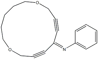 11-Phenylimino-1,7-dioxacyclotetradeca-9,12-diyne Struktur