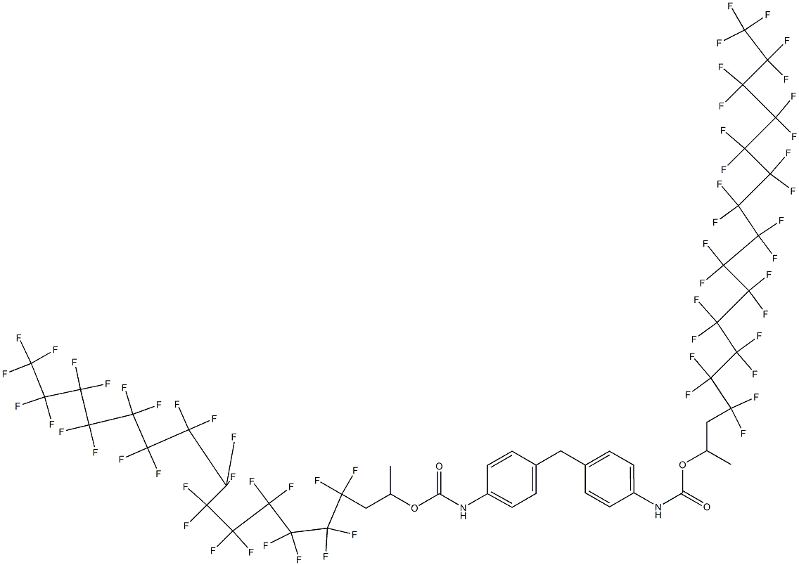 4,4'-Methylenebis[N-[1-methyl-2-(nonacosafluorotetradecyl)ethyl]oxycarbonylaniline] Struktur