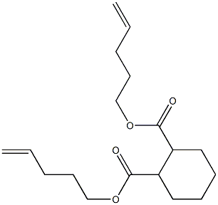 1,2-Cyclohexanedicarboxylic acid bis(4-pentenyl) ester Struktur