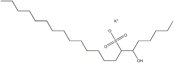 6-Hydroxyhenicosane-7-sulfonic acid potassium salt Struktur