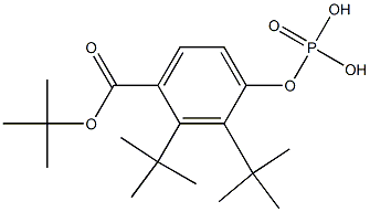 Phosphoric acid bis(tert-butyl)[4-[(tert-butyloxy)carbonyl]phenyl] ester Struktur