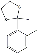 2-Methyl-2-(2-methylphenyl)-1,3-dithiolane Struktur