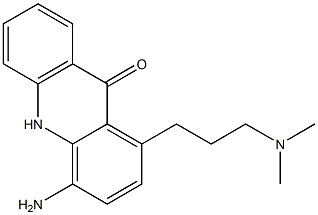 1-(3-Dimethylaminopropyl)-4-aminoacridin-9(10H)-one Struktur