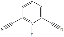 1-Fluoro-2,6-dicyanopyridinium Struktur