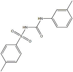 1-(3-Methylphenyl)-3-(4-methylphenylsulfonyl)urea Struktur