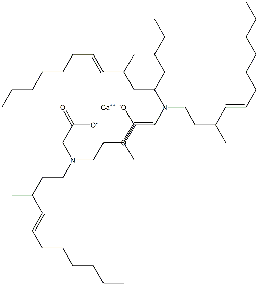 Bis[N,N-bis(3-methyl-4-undecenyl)glycine]calcium salt Struktur