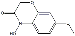 4-Hydroxy-7-methoxy-2,3-dihydro-4H-1,4-benzooxazine-3-one Struktur