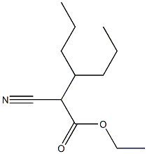 2-Cyano-3-propylhexanoic acid ethyl ester Struktur