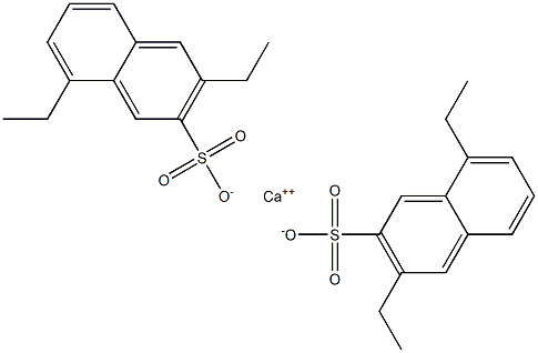 Bis(3,8-diethyl-2-naphthalenesulfonic acid)calcium salt Struktur