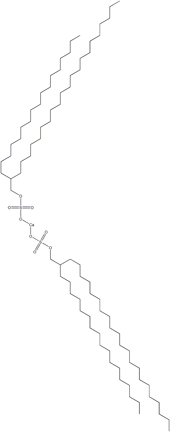 Bis(2-heptadecyltricosyloxysulfonyloxy)calcium Struktur