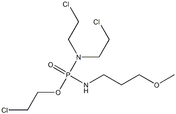 N,N-Bis(2-chloroethyl)-N'-(3-methoxypropyl)diamidophosphoric acid 2-chloroethyl ester Struktur