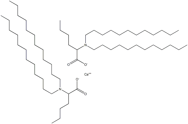 Bis[2-(didodecylamino)hexanoic acid]calcium salt Struktur