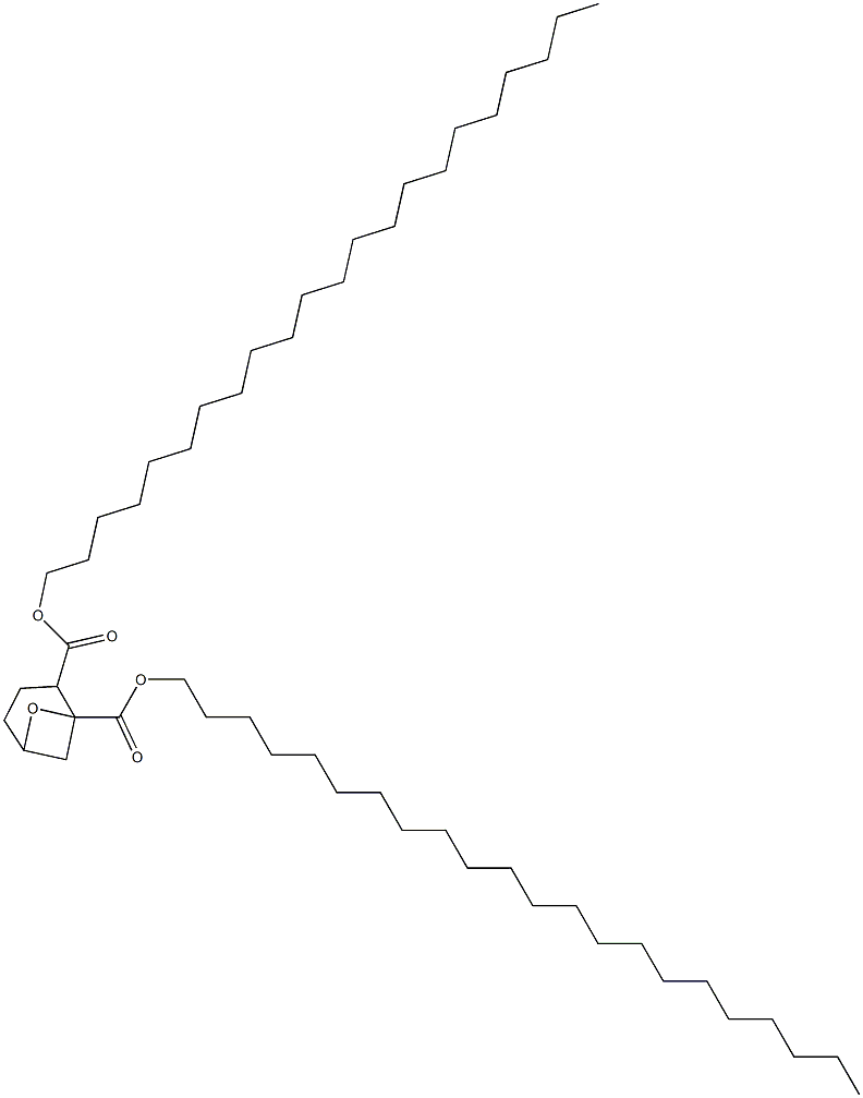 7-Oxabicyclo[3.1.1]heptane-1,2-dicarboxylic acid didocosyl ester Struktur