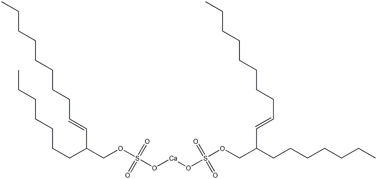 Bis(2-heptyl-3-dodecenyloxysulfonyloxy)calcium Struktur