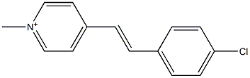 1-Methyl-4-[2-(4-chlorophenyl)ethenyl]pyridinium Struktur